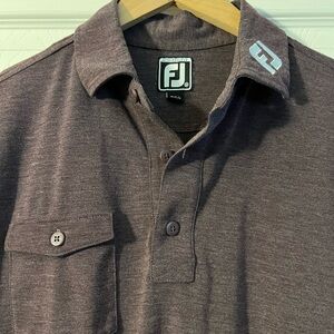 FootJoy x Titleist Men's Dark Maroon Polo Shirt